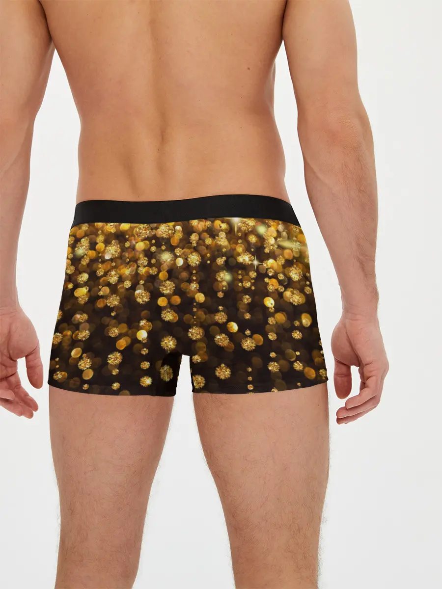 Мужские трусы боксеры / ЗОЛОТЫЕ БЛЕСТКИ