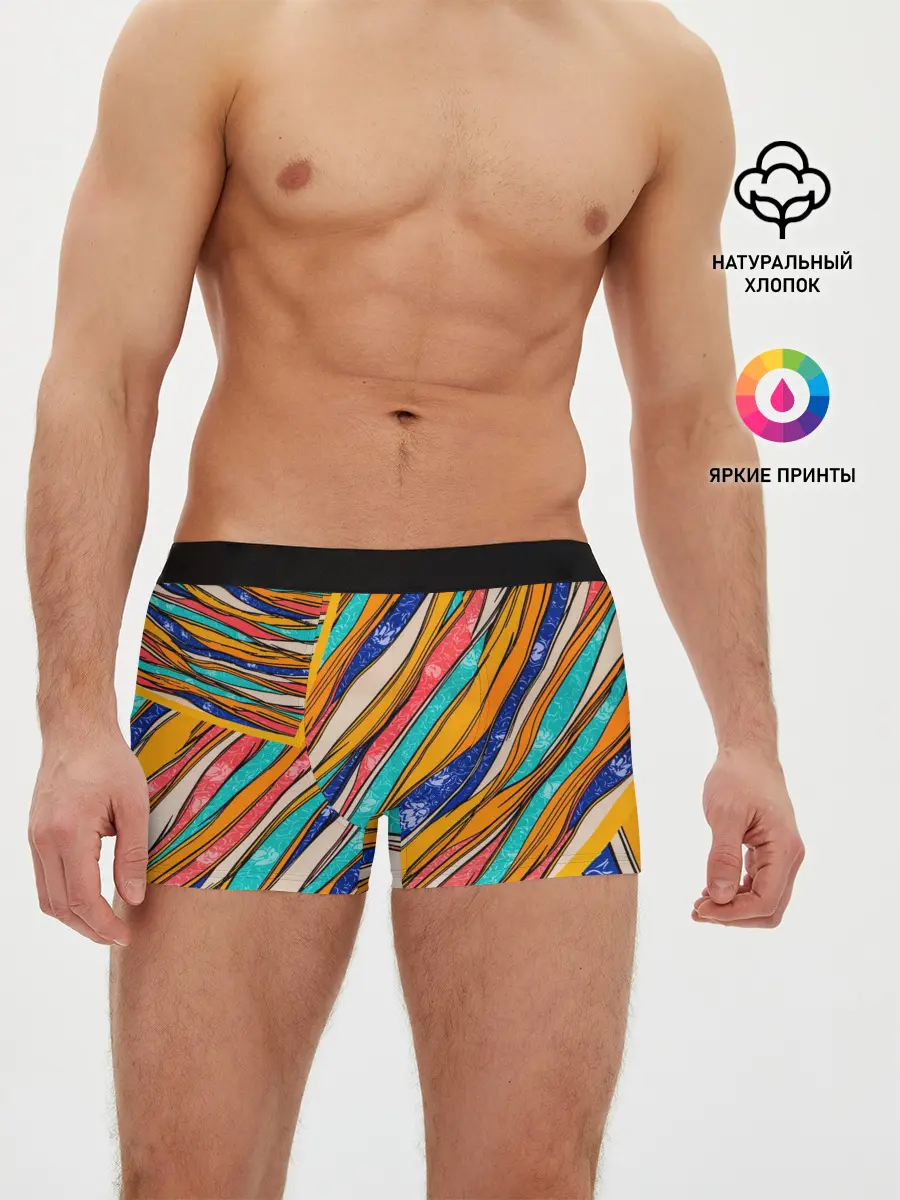 Мужские трусы боксеры / Абстрактное течение