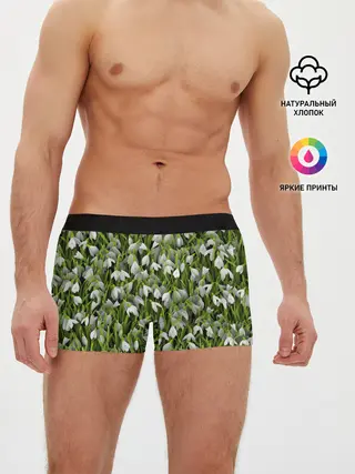 Мужские трусы боксеры / Подснежники