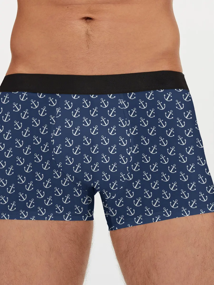 Мужские трусы боксеры / Якоря
