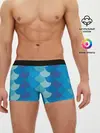 Мужские трусы боксеры / Синяя чешуя рыбы