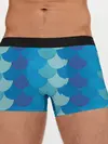 Мужские трусы боксеры / Синяя чешуя рыбы