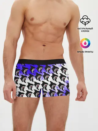 Мужские трусы боксеры / Акула