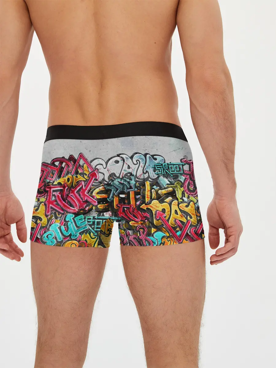 Мужские трусы боксеры / Graffiti on the wall