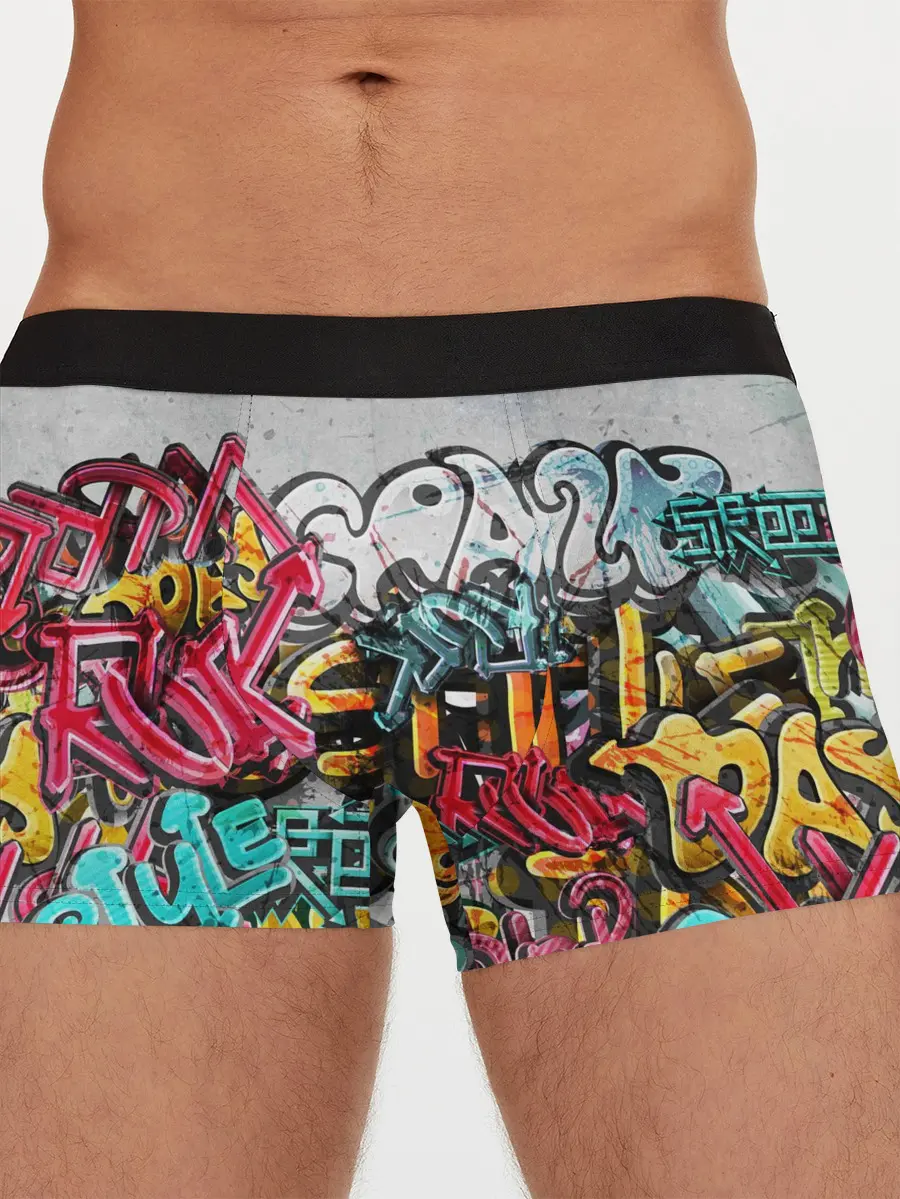 Мужские трусы боксеры / Graffiti on the wall
