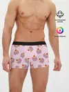 Мужские трусы боксеры / Капкейки на розовом
