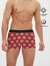 Мужские трусы боксеры / Снежный орнамент