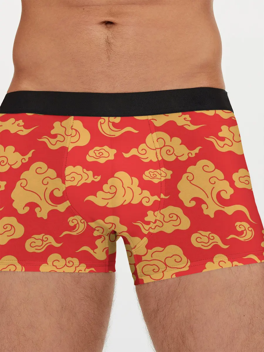 Мужские трусы боксеры / Западный узор облаков