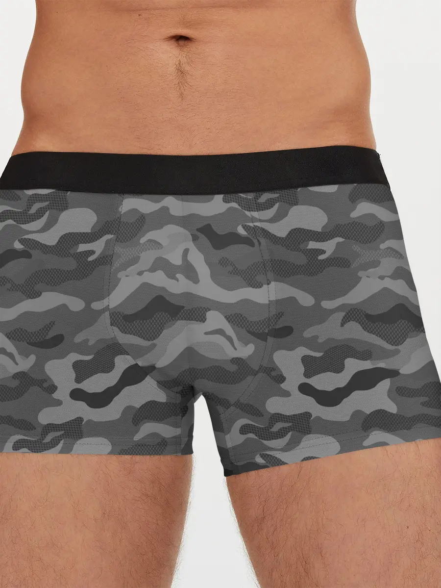 Мужские трусы боксеры / КАМУФЛЯЖ GREY