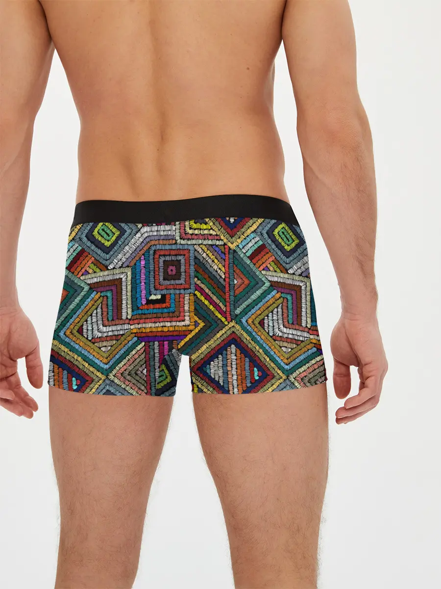 Мужские трусы боксеры / Этнический орнамент