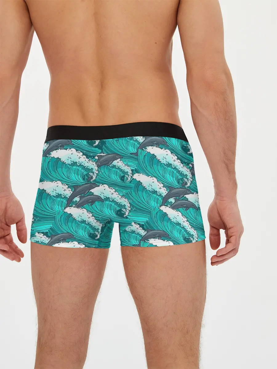 Мужские трусы боксеры / Дельфины