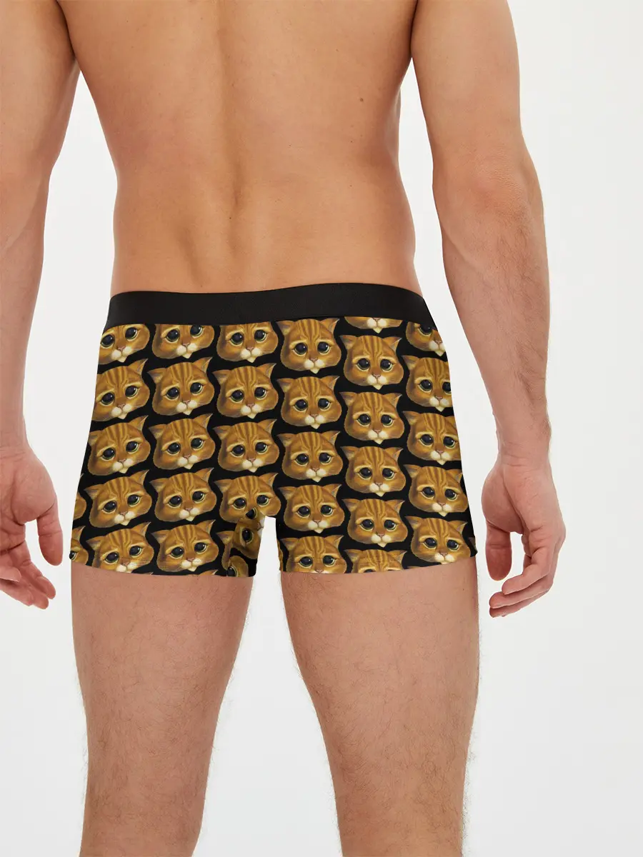 Мужские трусы боксеры / КОТ В САПОГАХ из ШРЕКА