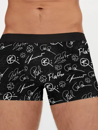Мужские трусы боксеры / RAMMSTEIN АВТОГРАФЫ | РАМШТАЙН