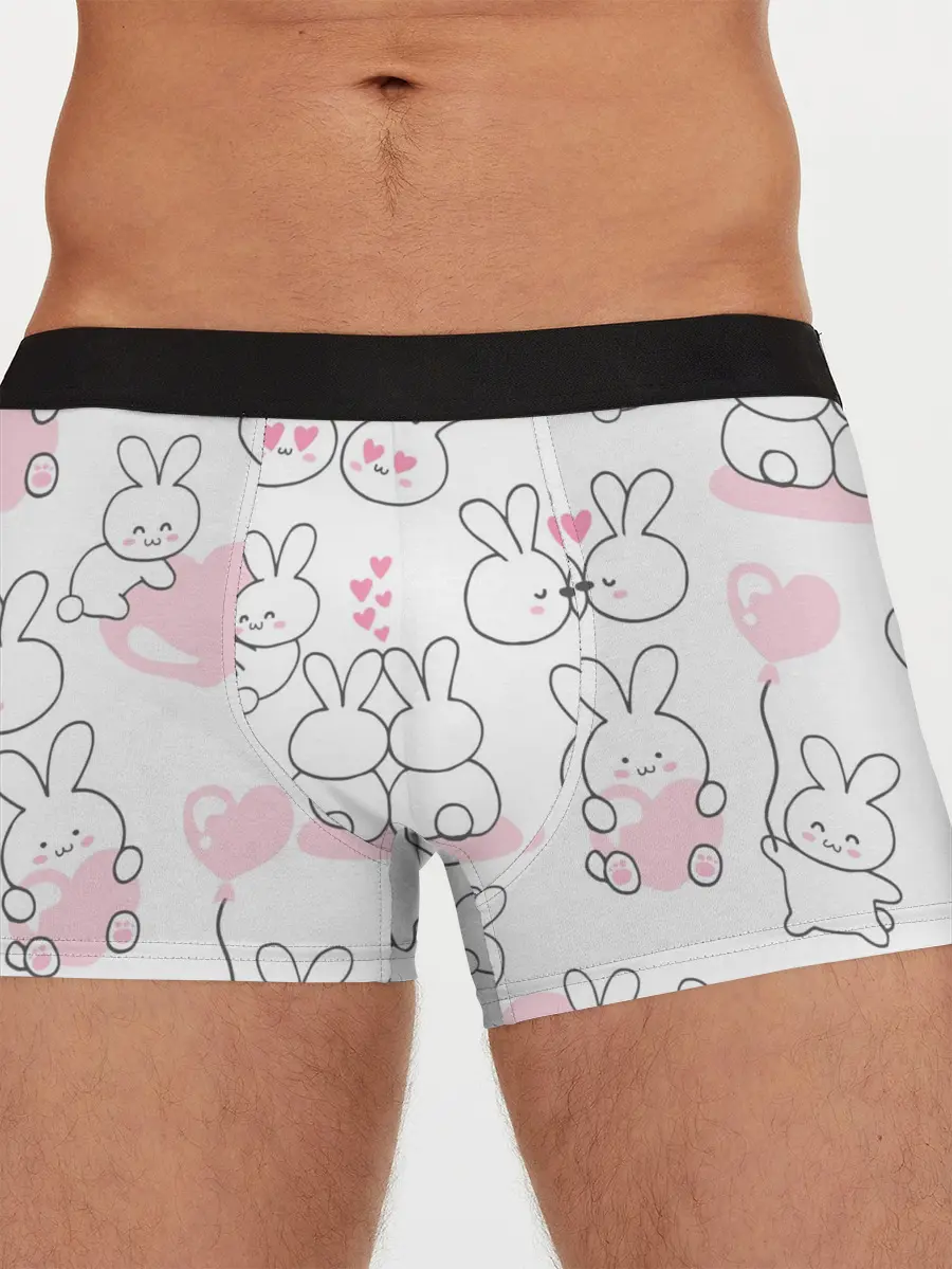 Мужские трусы боксеры / Зайки любовь