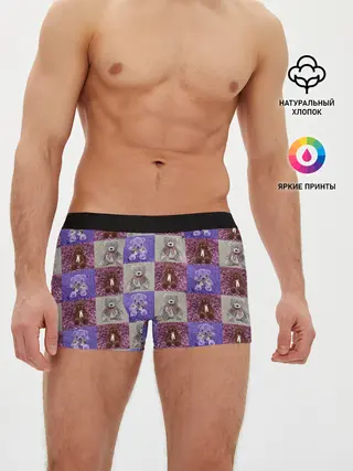 Мужские трусы боксеры / Медведи на ковре