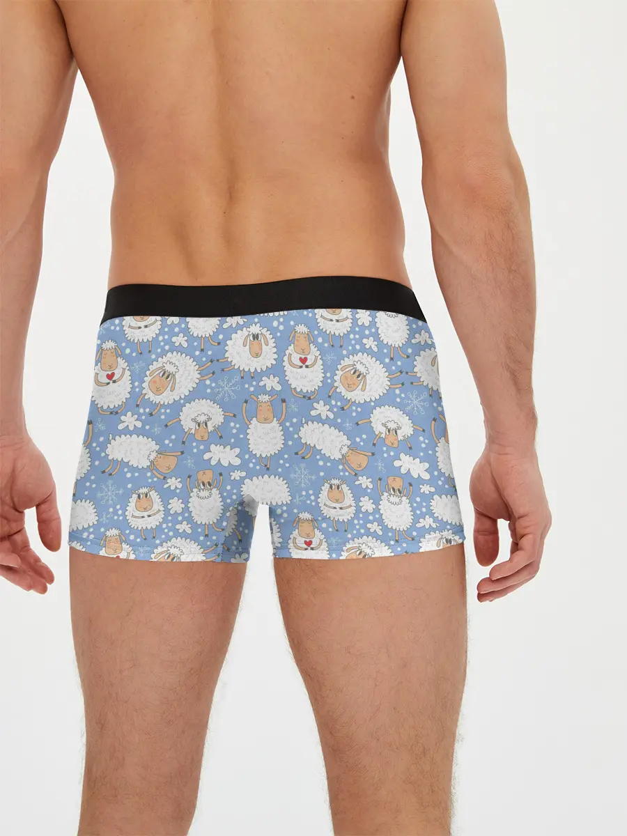 Мужские трусы боксеры / Счастливые овечки