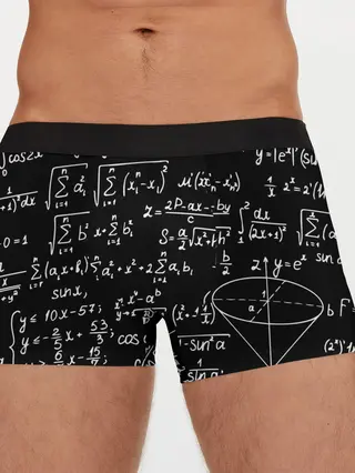 Мужские трусы боксеры / ФОРМУЛЫ АЛГЕБРА
