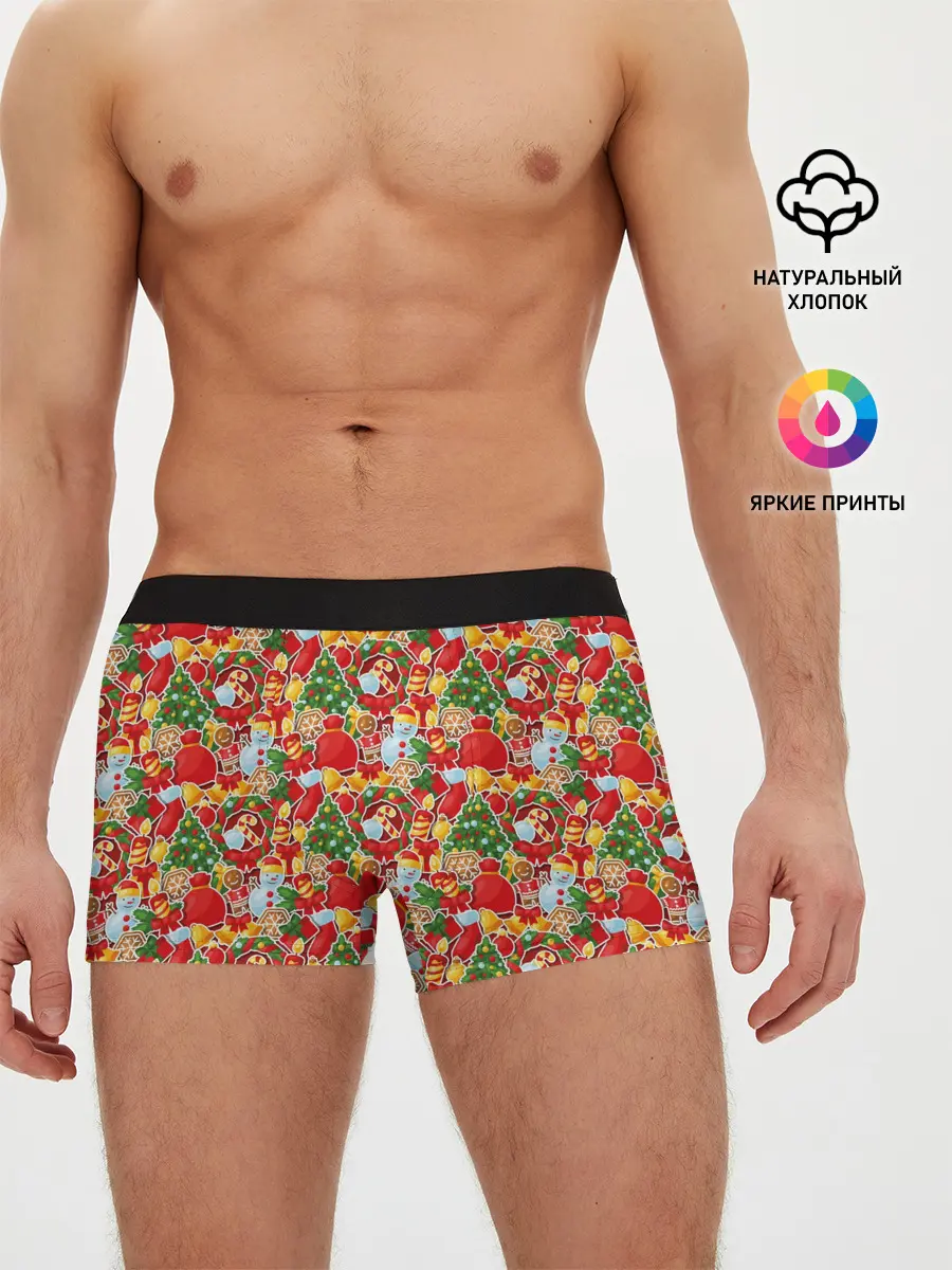 Мужские трусы боксеры / Merry Christmas