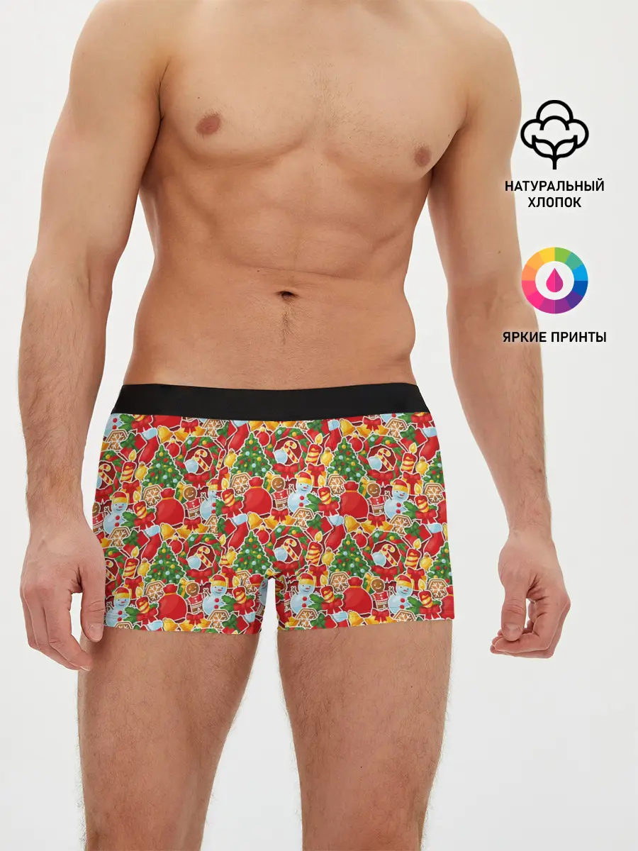 Мужские трусы боксеры / Merry Christmas