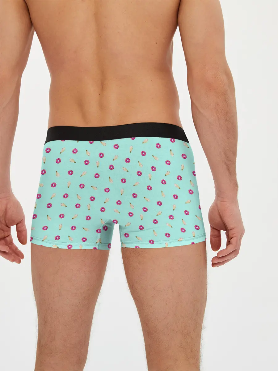 Мужские трусы боксеры / ПОНЧИК И МОРОЖЕНКА