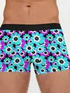 Мужские трусы боксеры / Яркие бирюзовые цветы