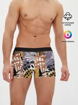 Мужские трусы боксеры / Зебра Пятнистая