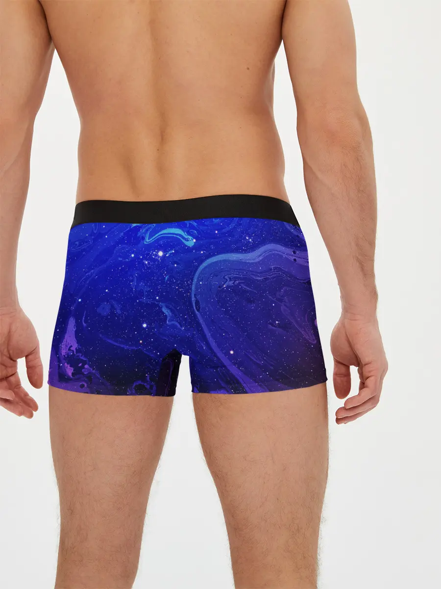 Мужские трусы боксеры / СИНИЙ КОСМОС