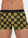 Мужские трусы боксеры / Подсолнухи паттерн
