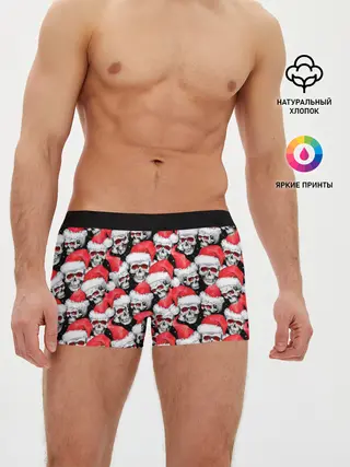 Мужские трусы боксеры / Деды морозы