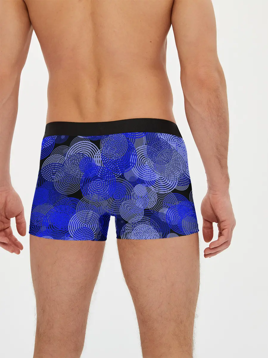 Мужские трусы боксеры / Синие круги
