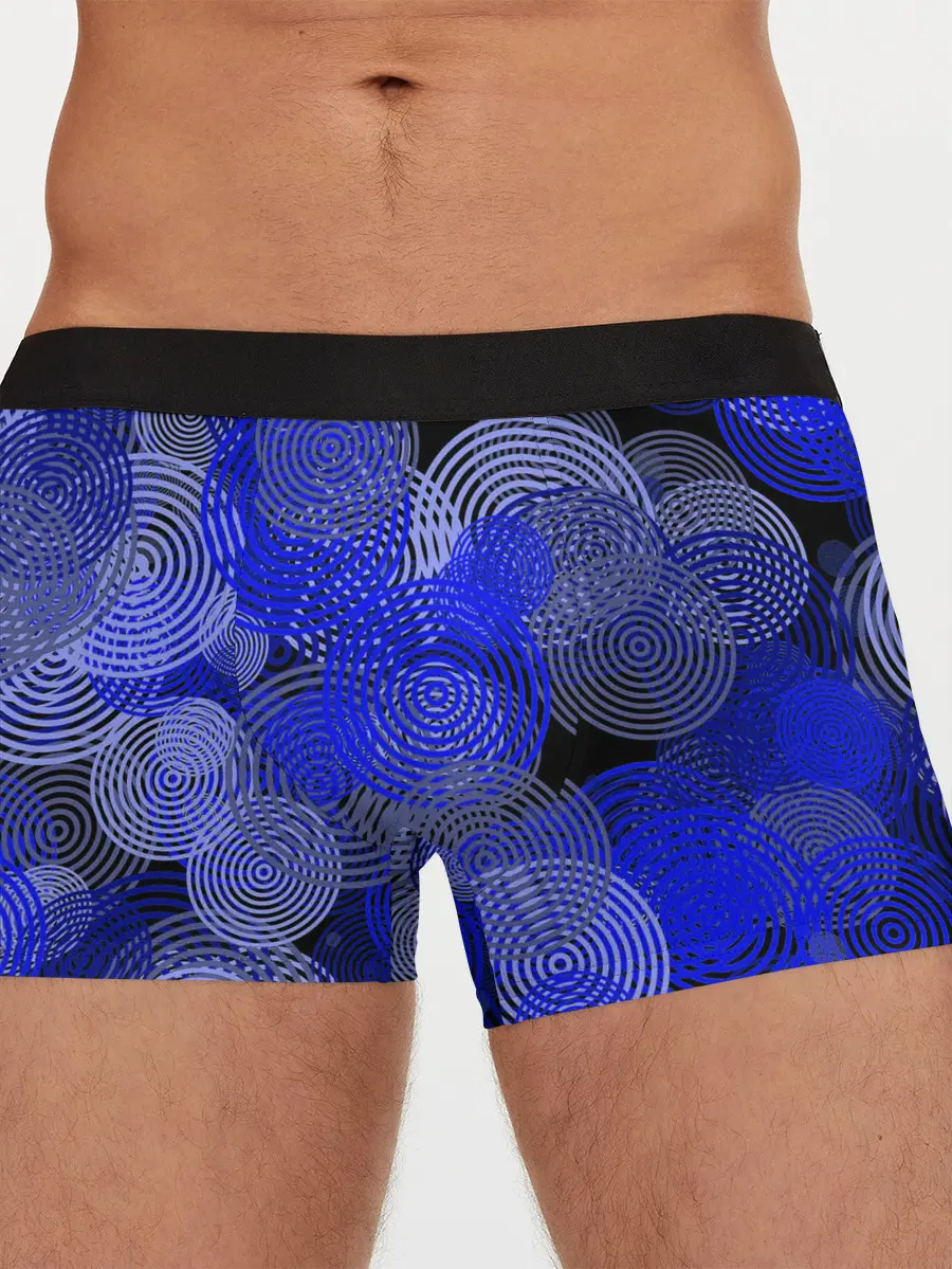 Мужские трусы боксеры / Синие круги