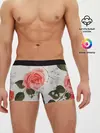 Мужские трусы боксеры / Нежные розы
