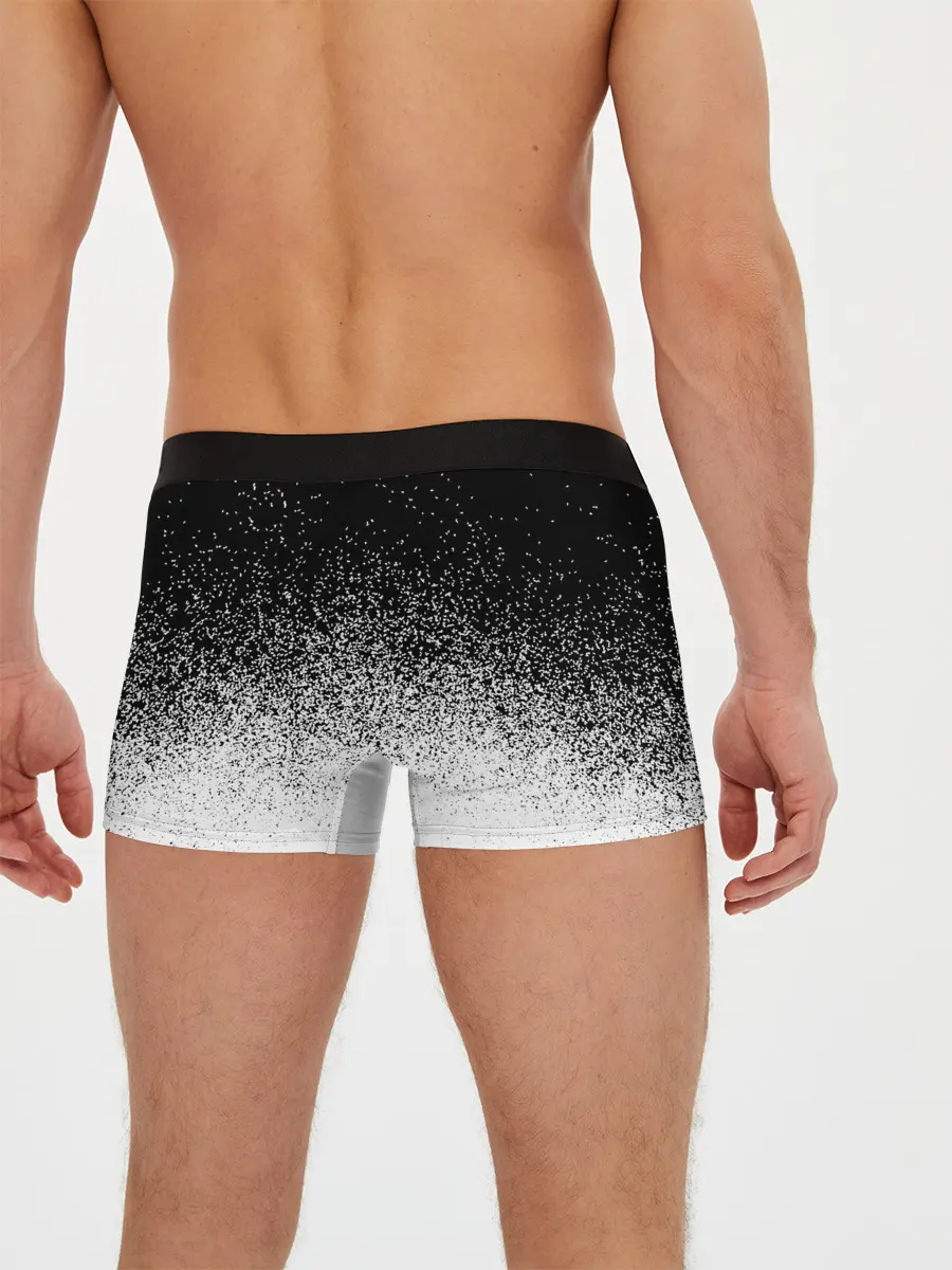 Мужские трусы боксеры / BLACK AND WHITE ABSTRACTION