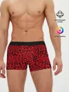 Мужские трусы боксеры / Леопард Красный