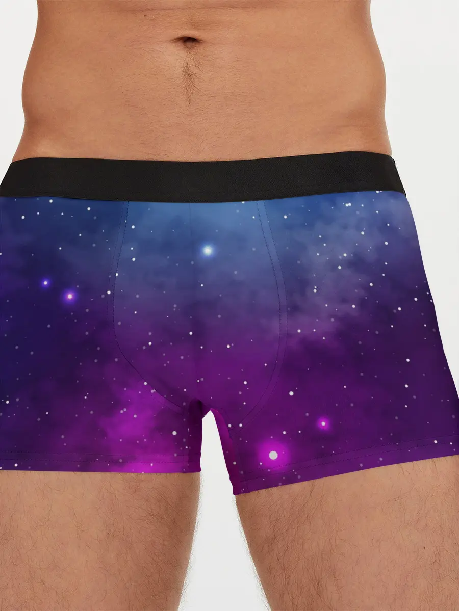 Мужские трусы боксеры / НЕОНОВЫЙ КОСМОС