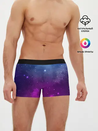 Мужские трусы боксеры / НЕОНОВЫЙ КОСМОС