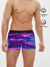 Мужские трусы боксеры / CYBERSTYLE NEON CAMOUFLAGE