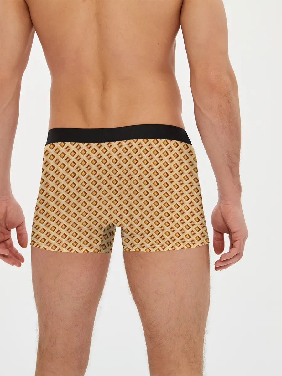 Мужские трусы боксеры / Иллюзия в золотом
