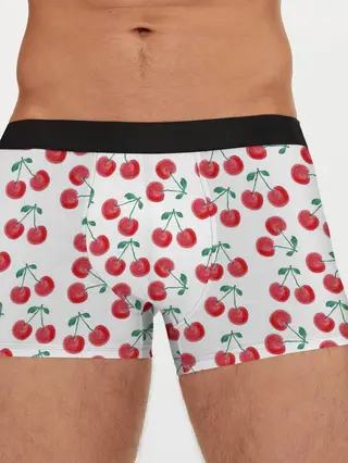 Мужские трусы боксеры / Вишневое настроение