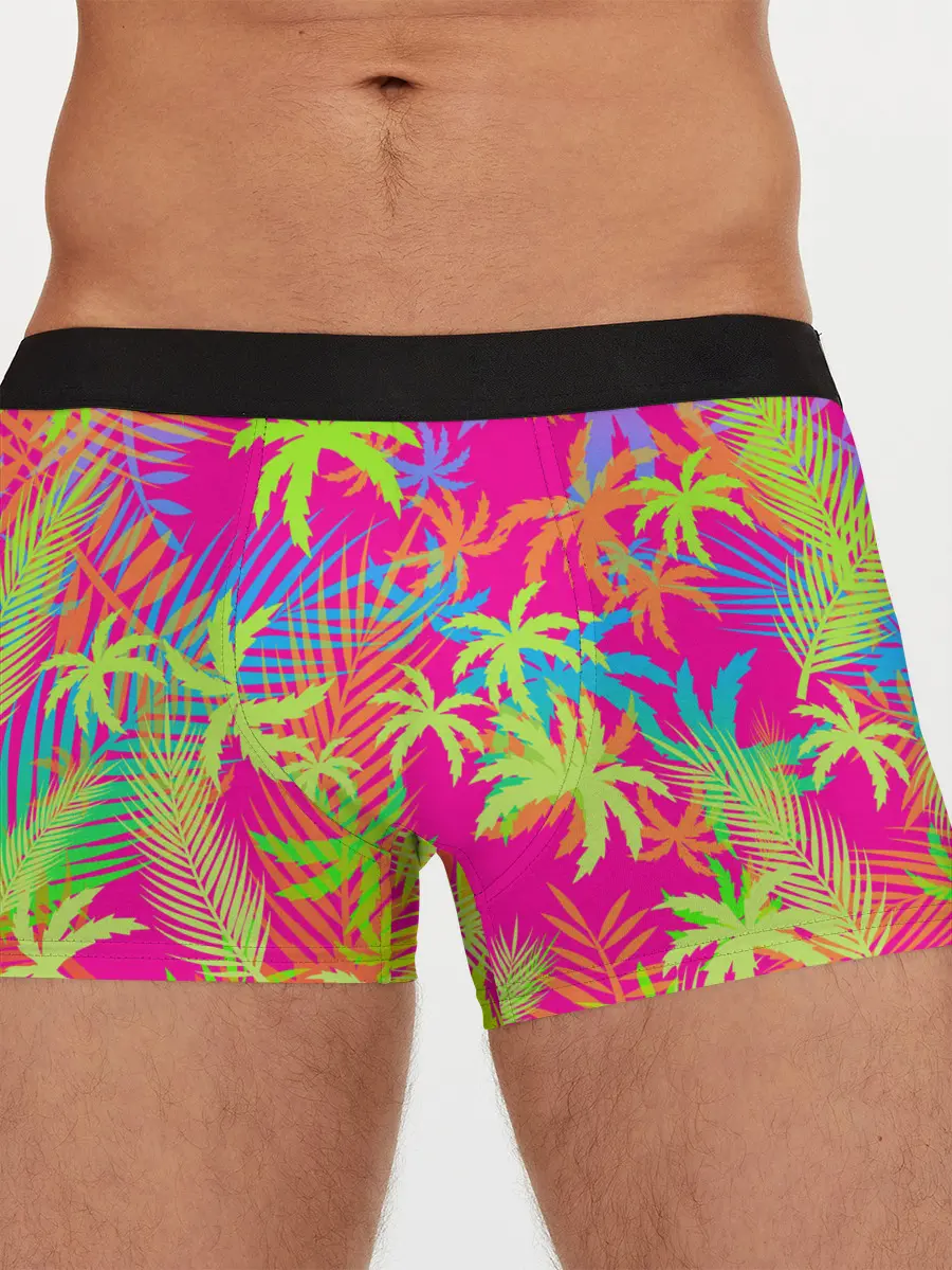 Мужские трусы боксеры / ПАЛЬМЫ / ТРОПИКИ