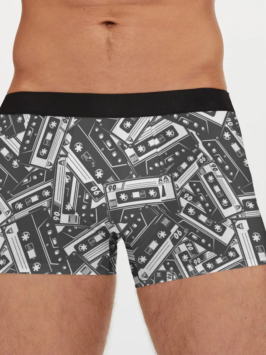 Мужские трусы боксеры / retro pattern