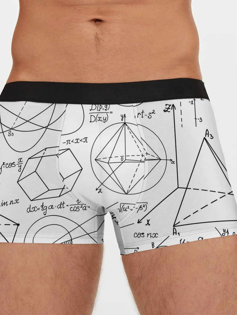 Мужские трусы боксеры / Геометрия