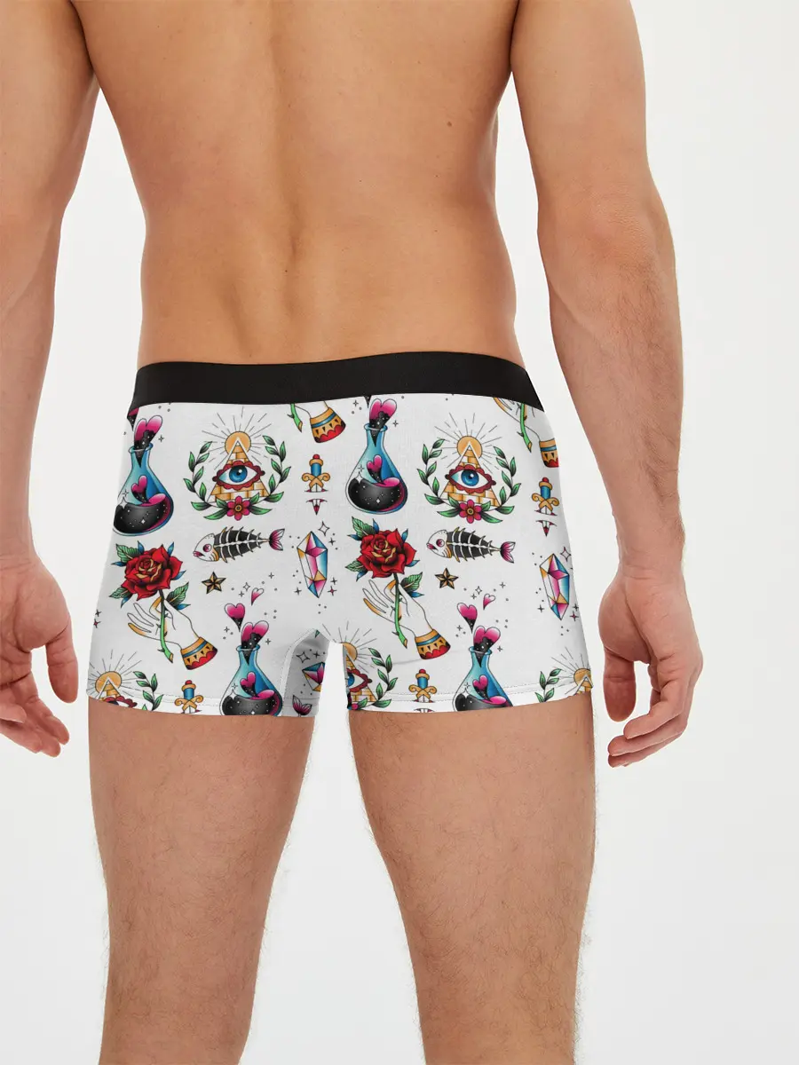 Мужские трусы боксеры / Old school tattoo