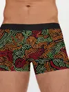 Мужские трусы боксеры / абстрактный узор линии