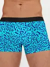 Мужские трусы боксеры / Неоновые синие узоры