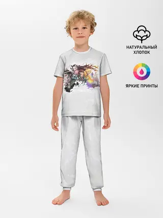 Детская пижама с брюками / Клинок рассекающий демонов