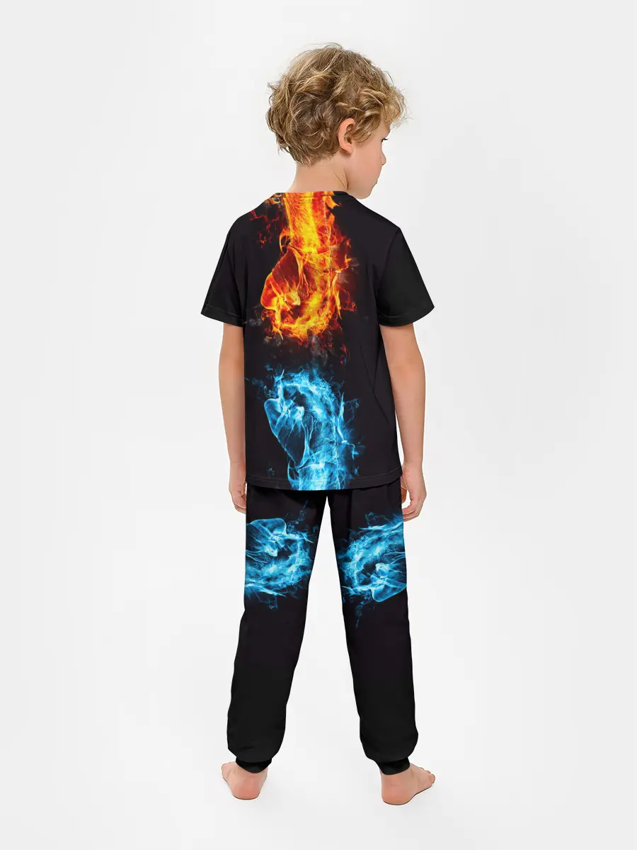 Детская пижама с брюками / Огонь и Вода