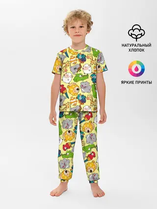 Детская пижама с брюками / Зоопарк