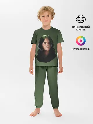 Детская пижама с брюками / BILLIE EILISH | БИЛЛИ АЙЛИШ