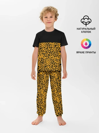 Детская пижама с брюками / СТИЛЬ ЛЕОПАРДА